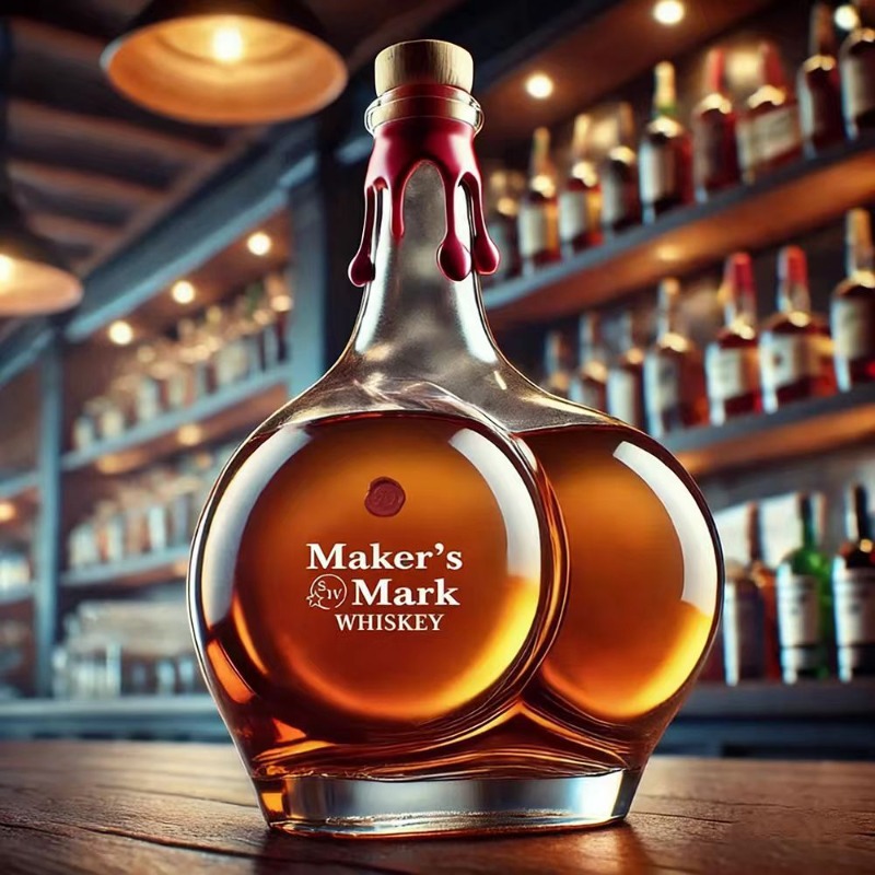 Novelty Buttocks Shape Whiskey - Glass Decanter Whiskey ulasan dan harga