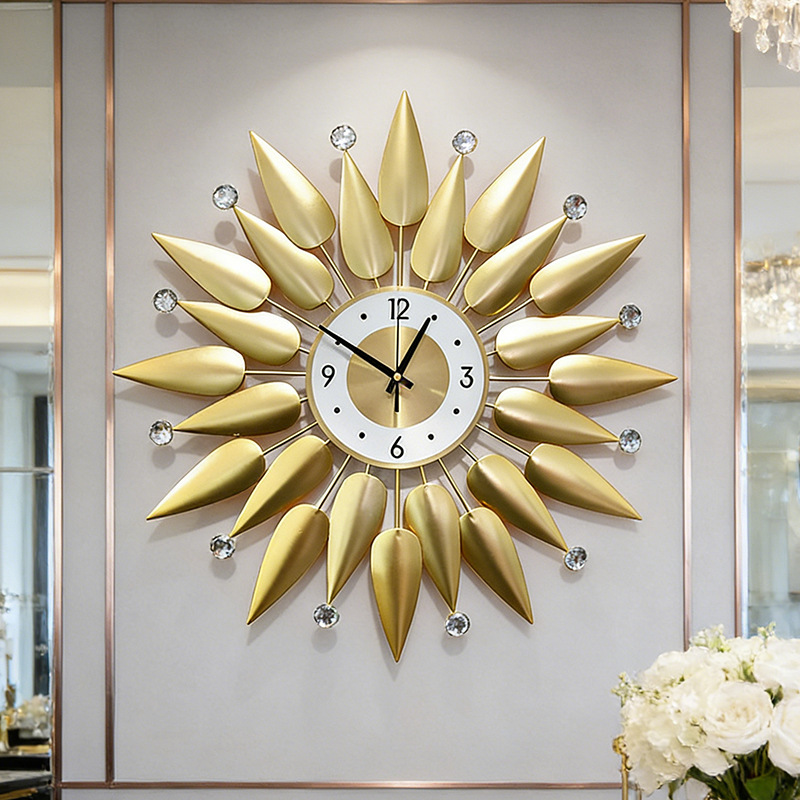 Luxury Wall Clock Metal Wall C - Luxury Lifestyle Homes ulasan dan harga