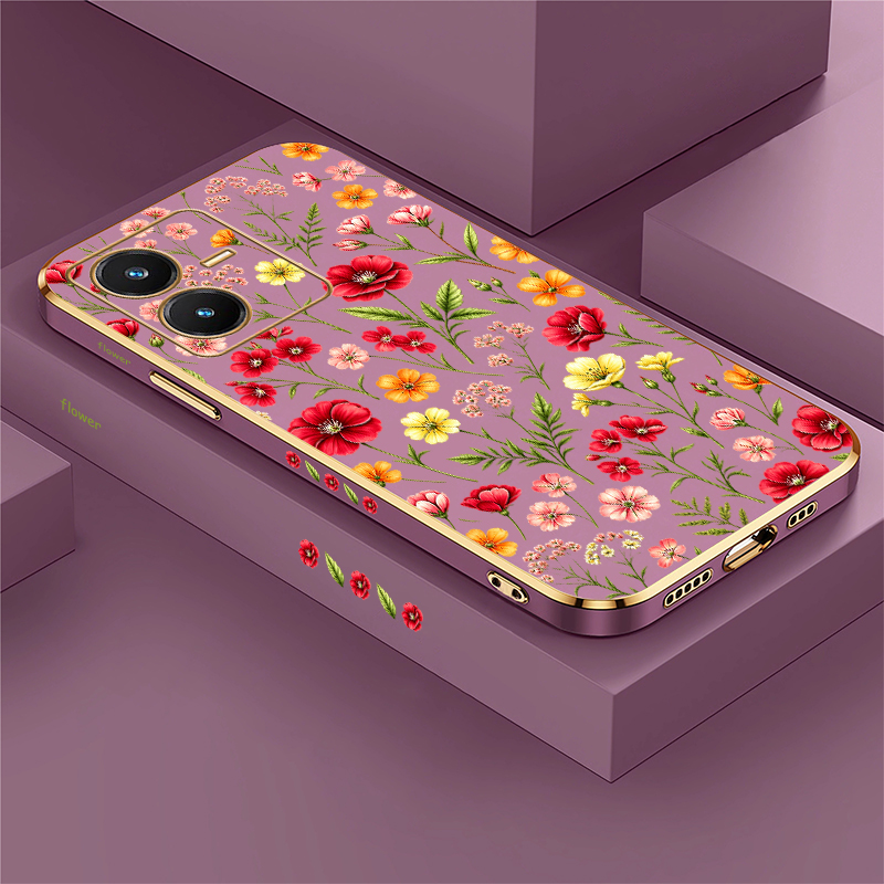 Cute Flower Pattern Case For V - Vivo V40 ulasan dan harga