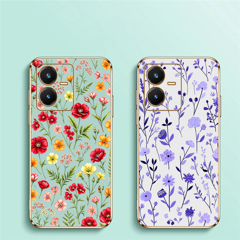 Cute Flower Pattern Case For V - Vivo V40 ulasan dan harga