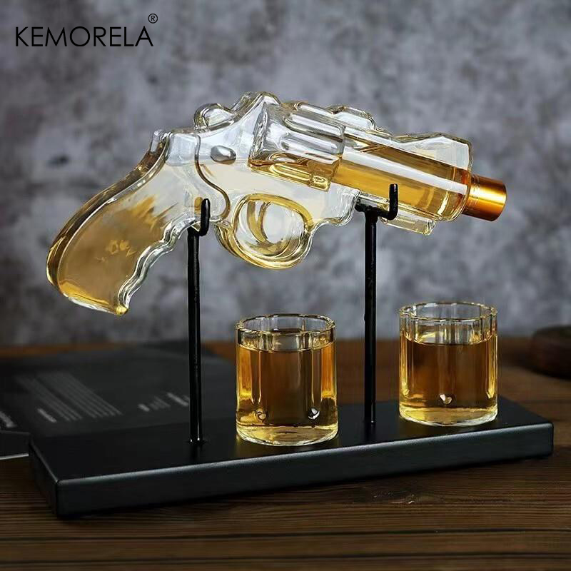 KEMORELA Revolver Glass Decant - Glass Decanter Whiskey ulasan dan harga