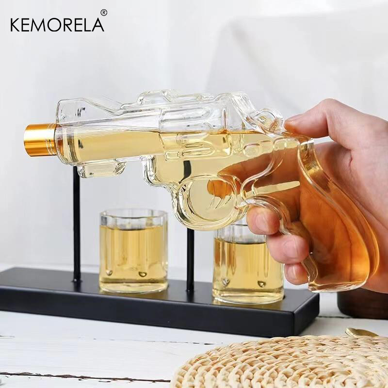 KEMORELA Revolver Glass Decant - Glass Decanter Whiskey ulasan dan harga
