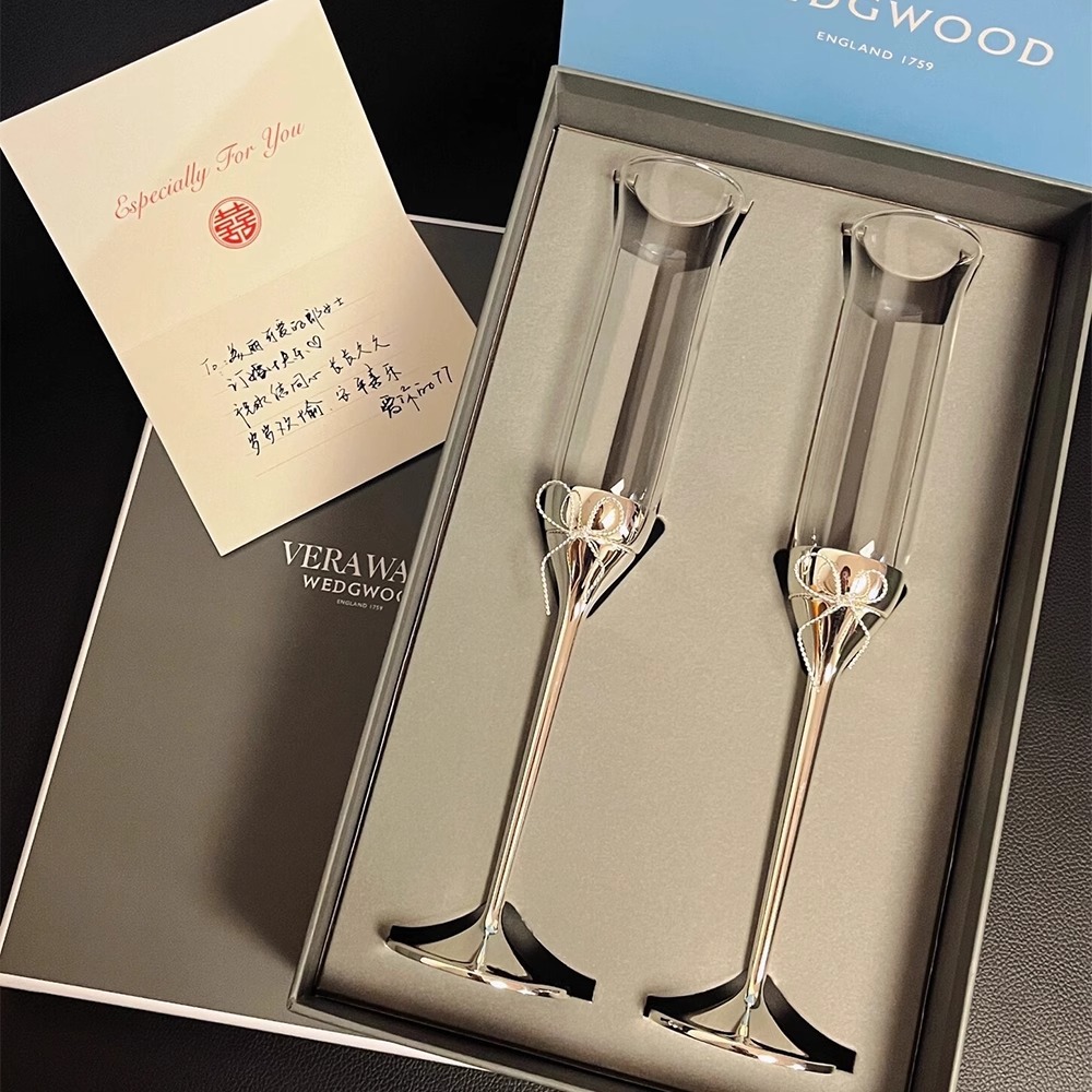 Love Knot Champagne Glass Coup - Crystal Wine Glass ulasan dan harga