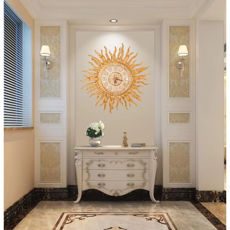 Golden Wall Clocks European St - Luxury Lifestyle Homes ulasan dan harga