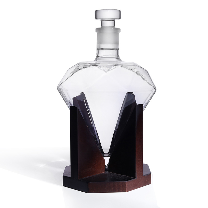 Diamond-Cut Whiskey Decanter 8 - Glass Decanter Whiskey ulasan dan harga