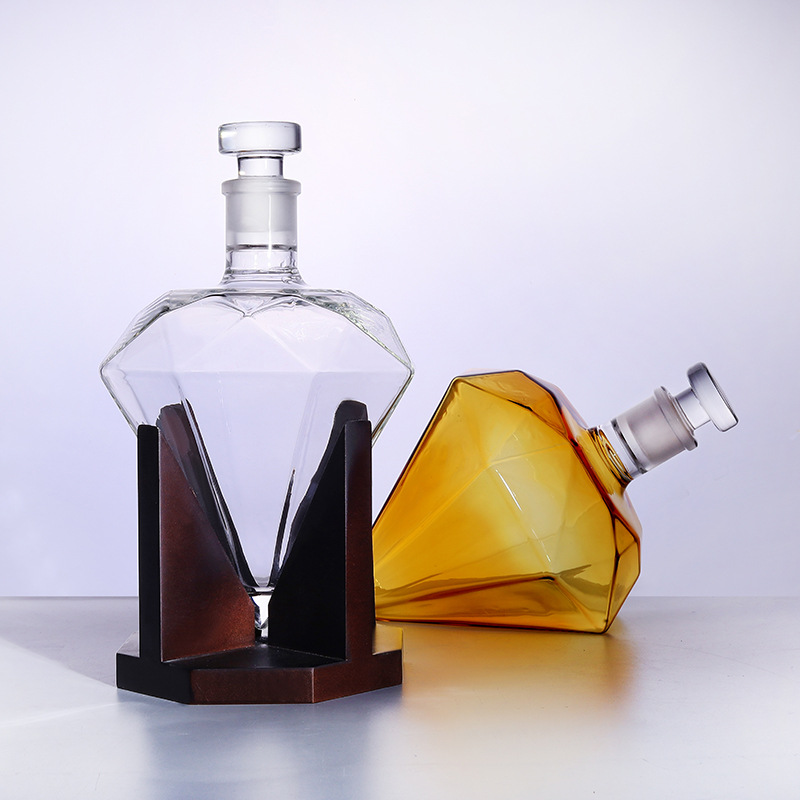 Diamond-Cut Whiskey Decanter 8 - Glass Decanter Whiskey ulasan dan harga