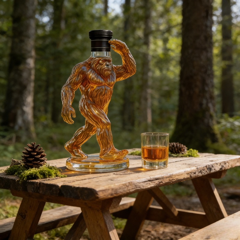 Funny Bigfoot Crown Whiskey De - Glass Decanter Whiskey ulasan dan harga