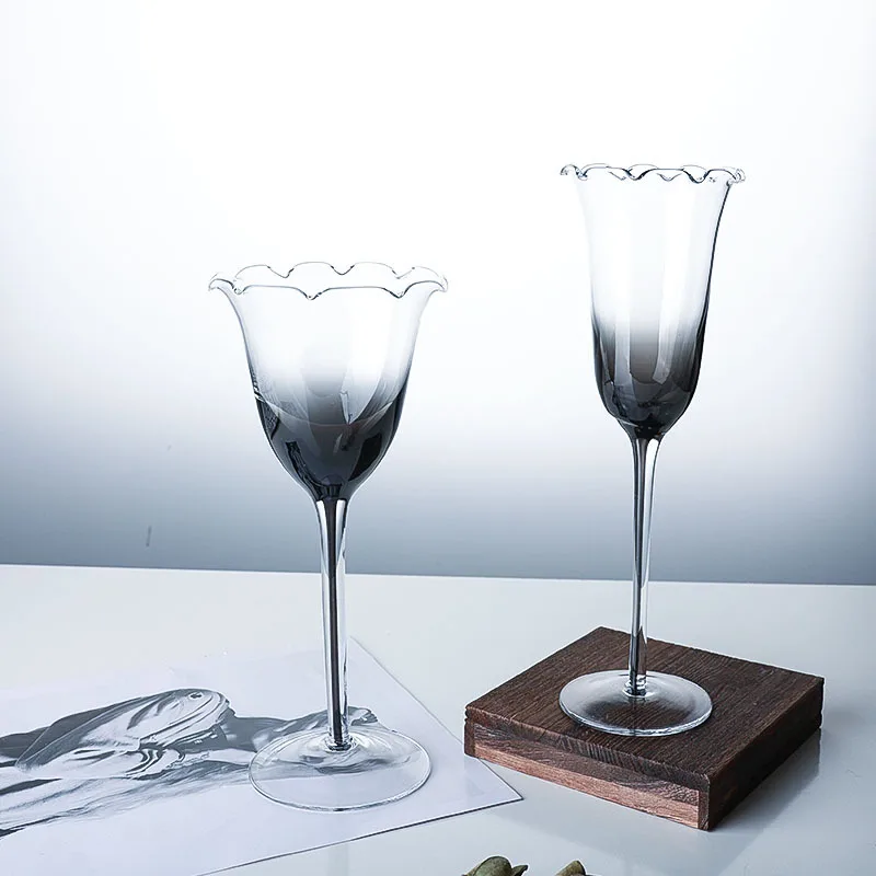 Creative light luxury stiff in - Crystal Wine Glass ulasan dan harga