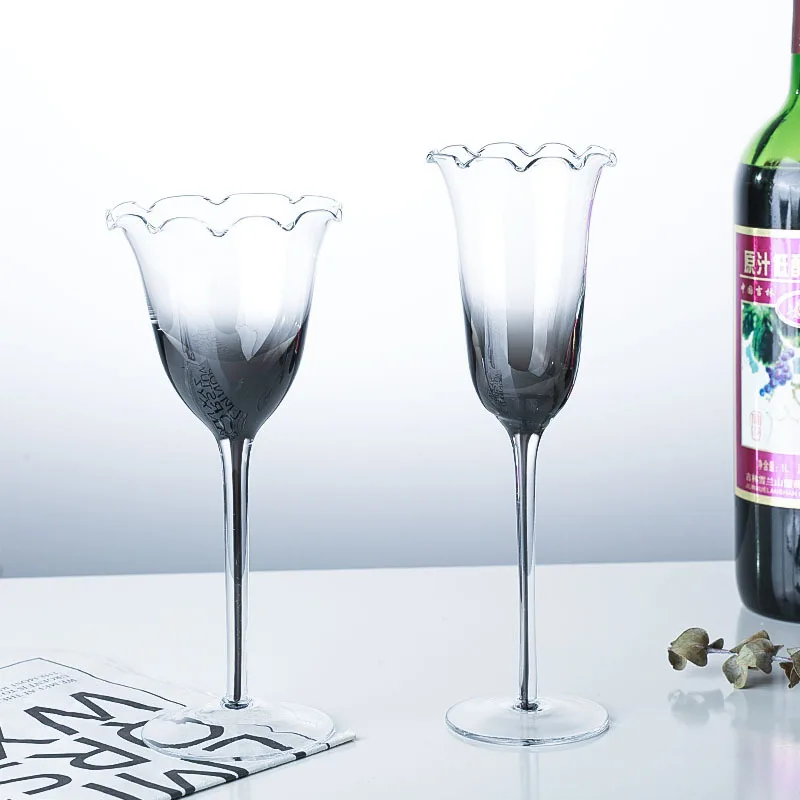 Creative light luxury stiff in - Crystal Wine Glass ulasan dan harga