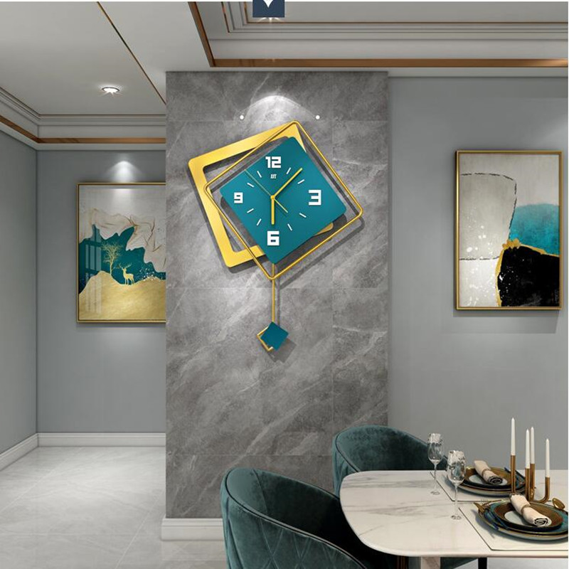 3D Nordic square Swing Wall Cl - Luxury Lifestyle Homes ulasan dan harga