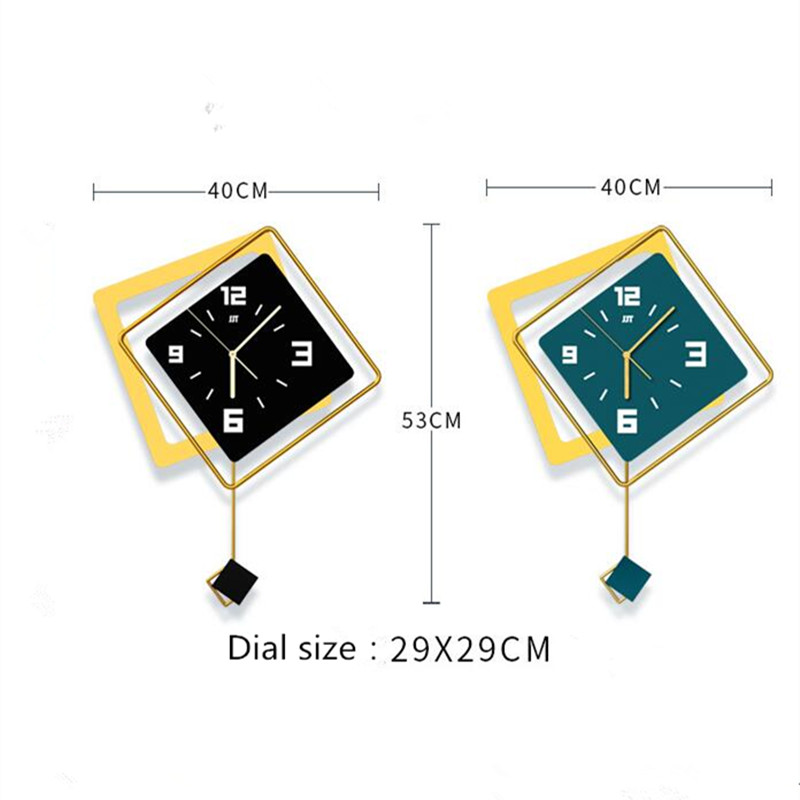 3D Nordic square Swing Wall Cl - Luxury Lifestyle Homes ulasan dan harga