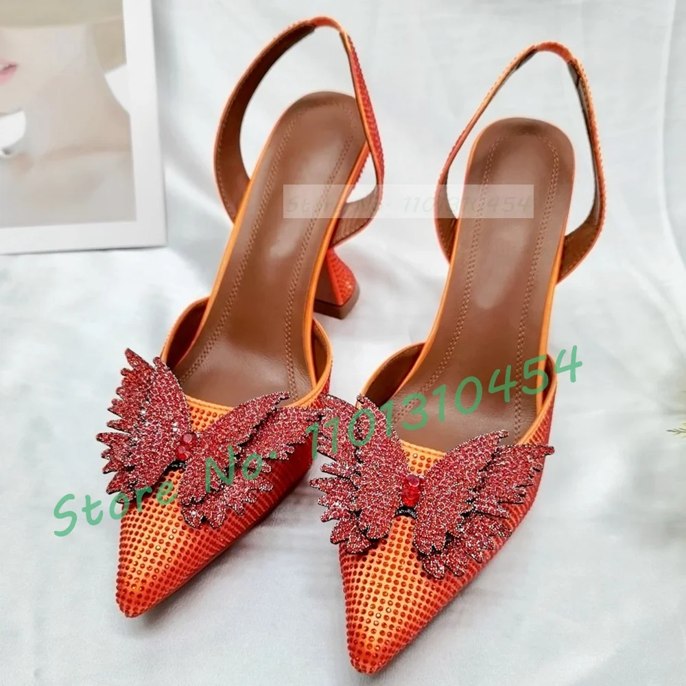 Crystal Butterfly Pointy Sanda - Crystal Wine Glass ulasan dan harga
