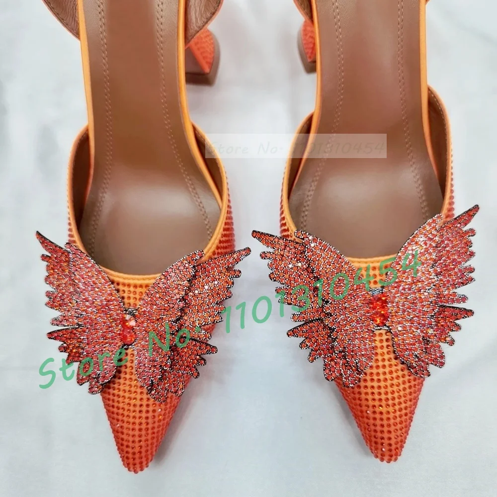 Crystal Butterfly Pointy Sanda - Crystal Wine Glass ulasan dan harga