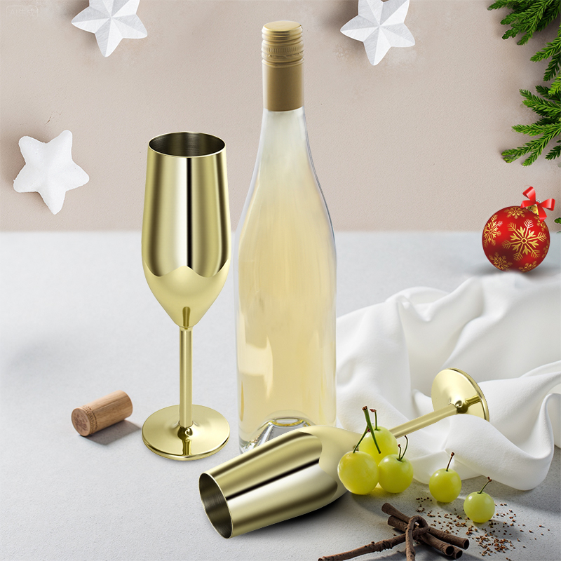 Vintage Golden 304 Stainless S - Crystal Wine Glass ulasan dan harga