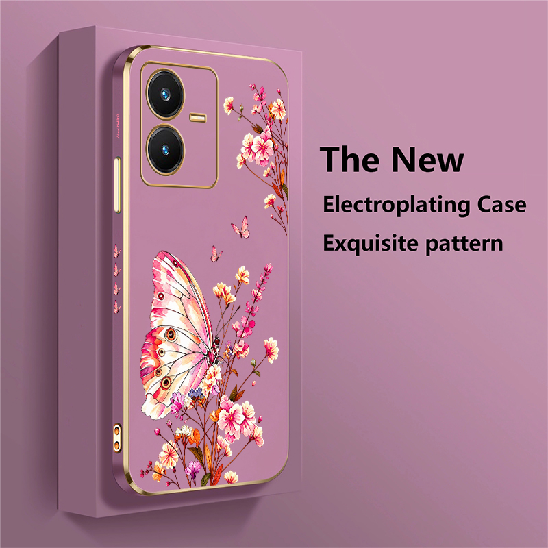 Butterfly Painted Case For Viv - Vivo V40 ulasan dan harga